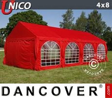 Party tent UNICO 4x8 m, Red