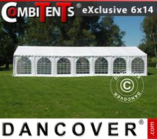 Party tent 6x14 m 5-in-1, White