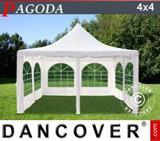 Party tent 4x4 m off-white