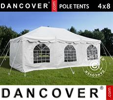 Party tent 4x8 m PVC, White