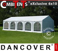 Party tent 6x10 m, 3-in-1, White