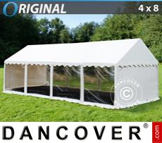 Party tent 4x8 m PVC, Panorama, White