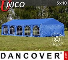 Party tent UNICO 5x10 m, Blue