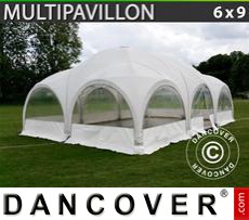 Party tent 6x9 m, White