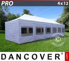 Party tent 4x12 m White, incl. sidewalls